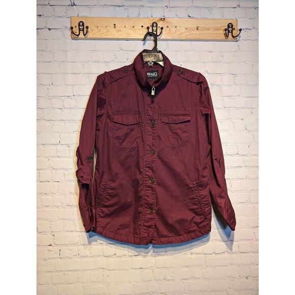 Buffalo David Bitton zipper & button shirt jacket med - Picture 1 of 4